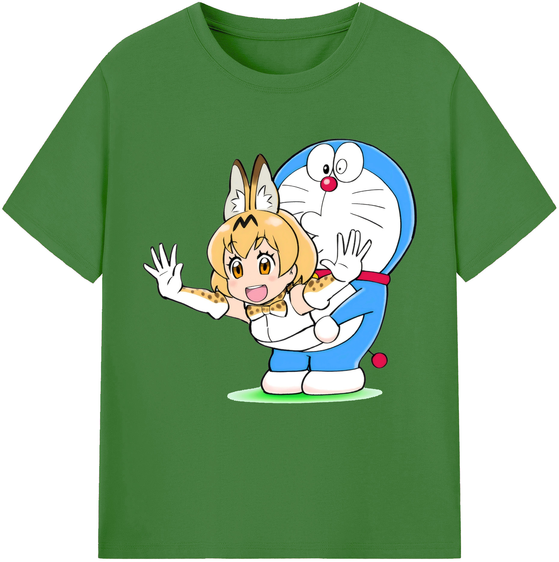 （画像用） ドラえもん Doraemon レディースカジュアルプリントTシャツ（綿100％）